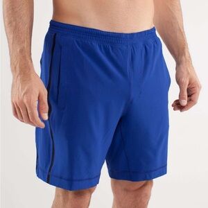 Lululemon Athletica Run Response Mens Blue Short Size Large Waist 36” Length 19”